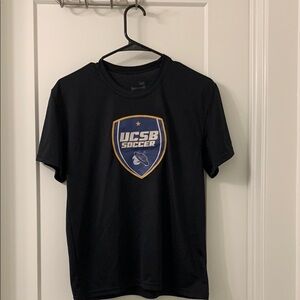 Black Short Sleeve Tee with Shield Logo